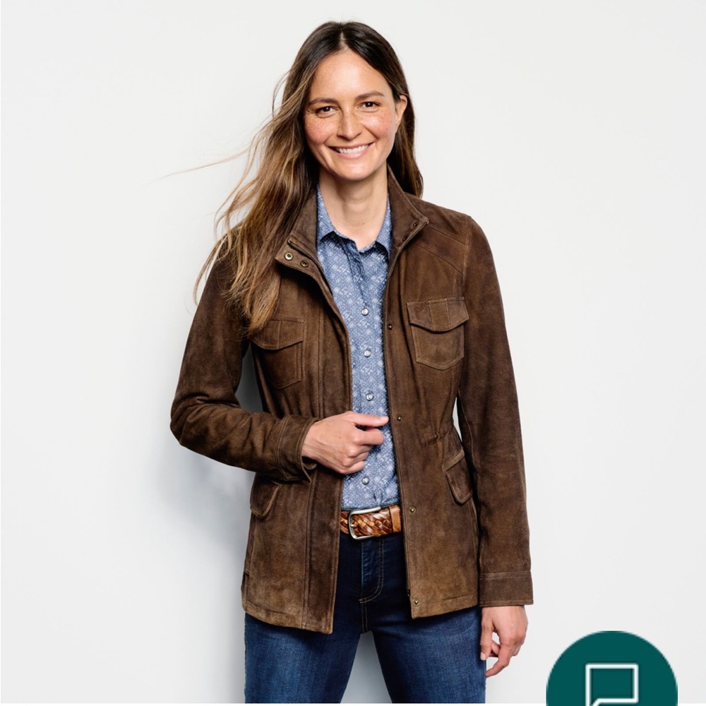 Orvis Genuine Leather Suede Jacket